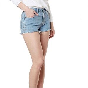 Levi’s 501 “Park Life” Embellished Cutoff Shorts